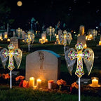YJFWAL Solar Glass Cross & YJFWAL Hummingbird Solar Lanterns - Image 7