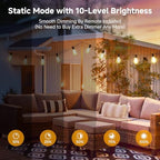 4x25FT Solar String Lights with Remote, 3 Mode Patio Lighting, Black - Image 6