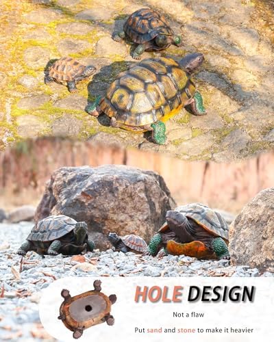Turtle Statue,Resin Garden Sculpture Indoor/Outdoor Yard Lawn Ornament,Home Decor (Extra Large) - Image 6