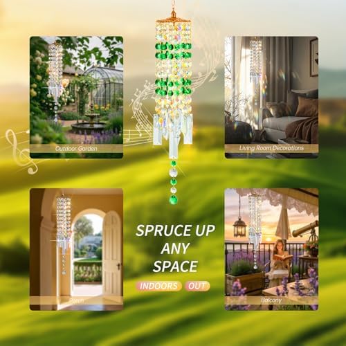 Crystal Wind Chimes Rainbow Suncatcher for Window, Garden, Patio Decor - Image 6