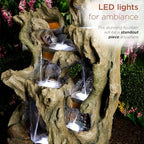 Alpine Corporation WIN1398 Outdoor Cascading Willow Tree Floor Fountain with Cool White LED Lights, 53" Tall - Image 6