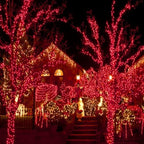 Solar Christmas Lights Outdoor 2 Pack 144FT 400LED Solar String Lights Red - Image 5