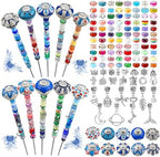 Silipull 255 Pcs 14 Inch Christmas Garden Stakes Decorative Blue and White Porcelain Ceramic Round Beaded Garden Stakes Decor Fairy Sticks for Indoor Outdoor Yard Lawn Pathway Patio Decoration by Silipull