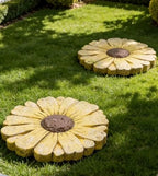Landoraloria Cement Flower Stepping Stone 10” Daisy Garden Path Stone for Yard & Walkway Handcrafted Non-Slip Outdoor Patio Decor Weather-Resistant Cement Stone (Pink) - Image 7
