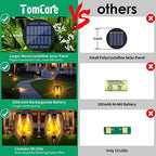 TomCare Solar Lights Outdoor Flickering Flame Solar Torches Lights Outdoor Lighting for Garden Patio Yard - Image 7