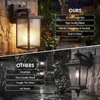 2-Pack 15-Inch Dusk to Dawn Outdoor Light, Oil-Rubbed Bronze Metal - Image 5