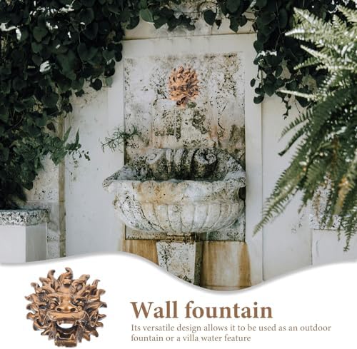 Dragon Head Wall Fountain Outlet for Outdoor Garden Resin Coffee - Image 6