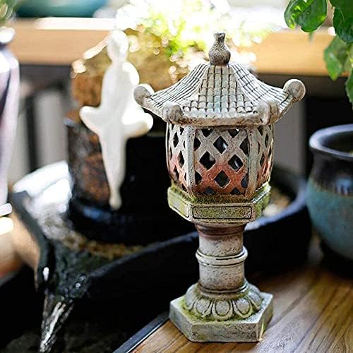 Buddha Statue,Japanese Solar Pagoda Garden Lantern Yard Zen Decor Lawn Patio Deck Art Outdoor Statue Home Decoration,B+30cm - Image 6