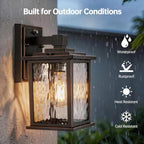 Dusk to Dawn Outdoor Light Fixture, Oil-Rubbed Bronze Porch Light - Image 4