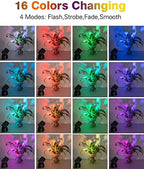 Kiven LED Flood Light with Automatic Timer 7W Background Light US Plug RGB Light with Remote Control,Indoor Color Changing Floodlight Uplight for Party,Halloween,Christmas - Image 4