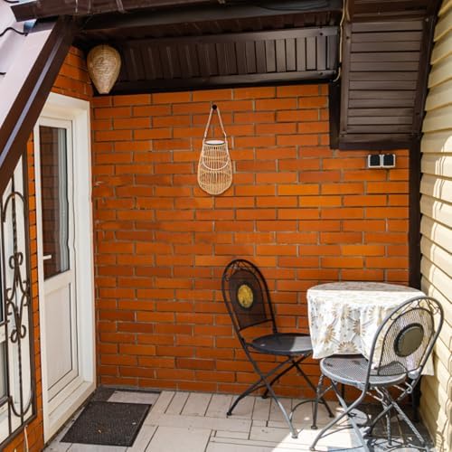 Kisangel Solar Outdoor Lantern and Decorative Hanging Solar Lamp for Patio Garden Waterproof Iron Frame Faux Rattan with Handle Ambient Yard Lighting for Home and Balcony - Image 7