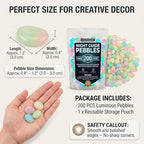 Brighten Up Your Garden with Colorful Glow in the Dark Garden Stones - Luminous Pebbles Perfect for Outdoor Decor, Fish Tanks & Patios (1000pcs) - Image 5