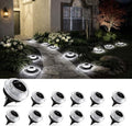 Solar Driveway Lights 12 Pack, Solar Walkway Lights Outdoor IP67 Waterproof, Solar Ground Lights Lighting for Yard Path Step Sidewalk Stair Pathway（White） by Unknown