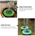 Solar Bird Bath Fountain Floating Lotus-Leaf Solar Water Fountain with Nozzle for Garden Pond Decoration Outdoor Pump - Image 6