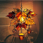 Maple Leaves and Acorn Acrylic Suncatcher - Image 7