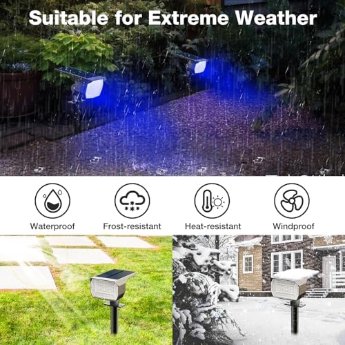 nipify Solar Spot Lights Outdoor, Solar Powered Waterproof Spotlight - Image 5