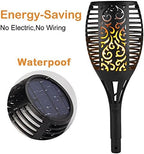 MIFXIN 2 Pack Solar Tiki Torch Lights Flickering Flame Waterproof Dusk to Dawn Garden Light 96 LED Dancing Flames Landscape Lighting Outdoor Path Light for Patio Deck Yard Driveway - Image 3