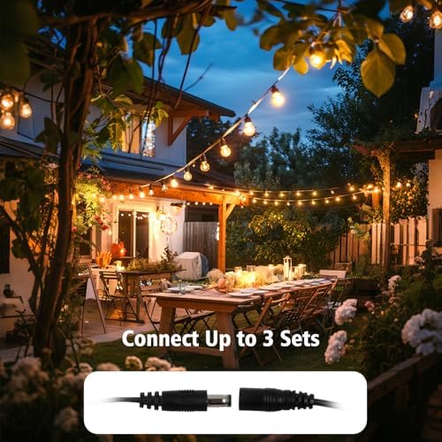 200FT G40 LED Smart Outdoor String Lights with APP Control for Patio - Image 6