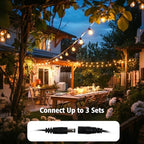 200FT G40 LED Smart Outdoor String Lights with APP Control for Patio - Image 6
