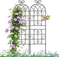 YOBAZAN Metal Garden Trellis 71"x20", 2 Pack Plant Support Trellis by LorenzoMDC