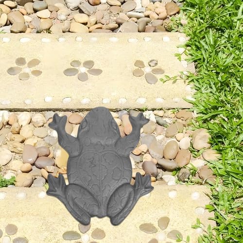 Holibanna Cast Iron Frog Stepping Stone Outdoor Decorative Garden Path Stone Lawn Landscaping Metal Frog Statue for Patio and Yard - Image 5
