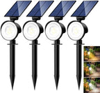 nipify Solar Spot Lights Outdoor Waterproof, 3 CCT Landscape Spotlights by Nipify