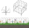 Zhongma Decorative Metal Garden Fence,Pack of 4pcs, Total 26" H x 100" L by Zhongma