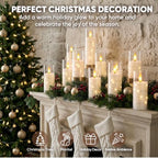 Raycare 7 Pack Flameless Battery Operated Pillar Candles with Remote Timer - Image 3
