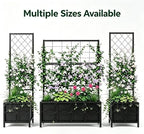 Zhongma 15.75 x 15.75 x 55 in Raised Garden Bed with Trellis,Heavy Duty Plant Box for Climbing Plants with Drainage Hole, Metal Lattice Planter Gardon Box with Inner Fabric Liners. - Image 6