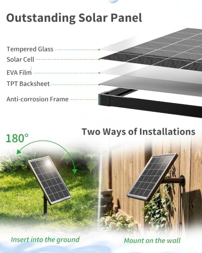 POPOSOAP 4W Warm White Solar Pond Lights with Timer (3 Headlamp) - Image 3