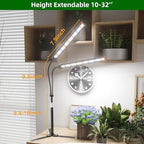 GooingTop Grow Light for Indoor Plants,Height 10-32'' with Dimming & Timer - Image 2