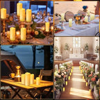 Enpornk Set of 24 Flameless Led Battery Opeated (D2.2'' x H4''5''6'') Waterproof Outdoor Indoor Candles with 10-Key Remotes and Cycling 24 Hours Timer - Image 6