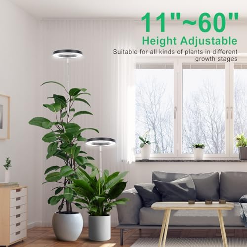 LORDEM Grow Light for Indoor Plants, Full Spectrum 6.3in Plant Light - Image 2