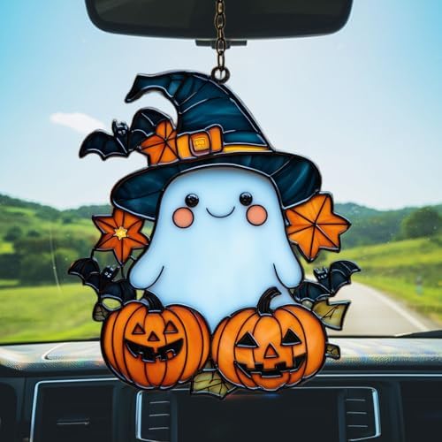 Cute Witch Ghost Acrylic Suncatcher - Image 5