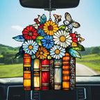 Floral Stack of Books Acrylic Suncatcher - Image 5