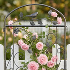 4 Pack Garden Trellis for Climbing Plants, 71 x 20 inch Rustproof Heavy Duty Metal Trellis for Climbing Rose Vine Clematis, Perfect for Premium Patio Decor & Luxury Outdoor Garden Design, Silver Gray - Image 3