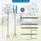 Stargarden Wind Spinners Outdoor -Metal Large Kinetic Wind Spinners - Image 5
