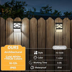 Otdair Solar Deck Lights Outdoor, 2 Modes Decorative Solar Fence Lights with RGB 7 Colors & Cold White, IP65 Waterproof Garden Decor for Yard, Patio, Front Door, Post, Landscape 8 Pack - Image 5