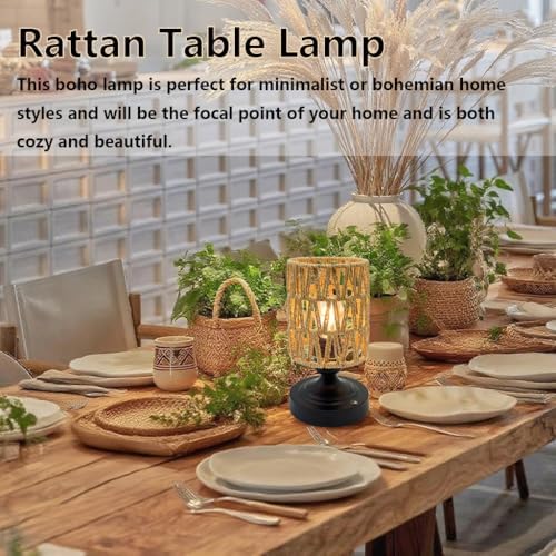 Set of 2 Cordless Rechargeable Table Lamps Night Light Desk Lamp - Image 3