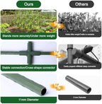 47"x47"x22" U-Shape Cucumber Trellis, Metal Plant Support with Net - Image 5