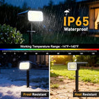 Solar Spot Lights Outdoor, Landscape Spotlights, 4 Pack Cool White - Image 4