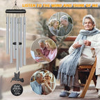 Sympathy Wind Chimes for Outside Deep Tone, Memorial for Loss of Loved One Prime, Bereavement Condolence Remembrance Funeral Gifts for Grieving Friends Loss of Mother Father - Image 6