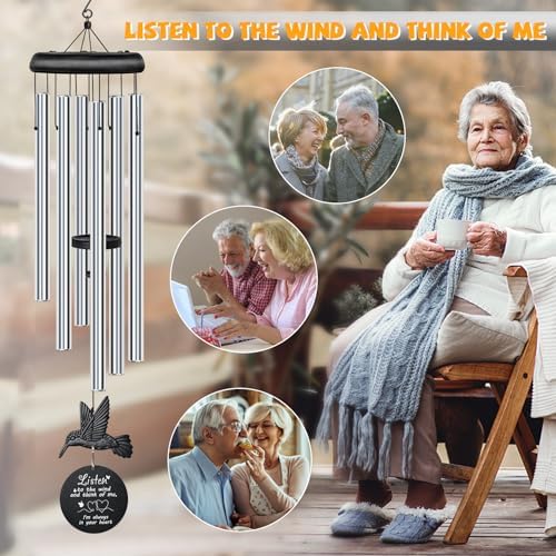 Sympathy Wind Chimes for Outside Deep Tone, Memorial for Loss of Loved One Prime, Bereavement Condolence Remembrance Funeral Gifts for Grieving Friends Loss of Mother Father - Image 6