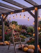 25FT Halloween Orange ST38 LED Outdoor String Lights with 25 Orange Edison Bulbs, Connectable Waterproof Hanging Patio Lights for Halloween, Thanksgiving, Backyard, Porch, Party Decor - Image 4