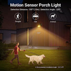 Ehaho Porch Lights with Outlet for Front Door, Motion Sensor, IP65 (1 PC) - Image 3