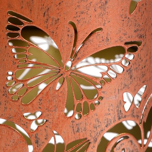 BESTonZON Solar Watering Can Lamp with S-Hook and Stake, Butterfly Projection Outdoor Kettle Solar Light for Garden Patio Yard Landscape Lighting - Image 3