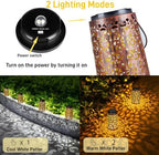 4 Pack Solar Hanging Lanterns Outdoor - Image 5