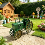 Green Tractor Wind Spinner Outdoor - Metal Windmill for Yard and Garden Decor - Kinetic Wind Sculptures & Spinners with Rotating Wheels and Sturdy Stake - Large Lawn Ornaments & Yard Art - Image 4