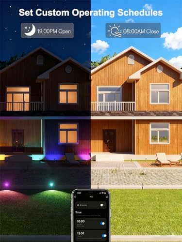 Ligency RGBW Low Voltage Smart Landscape Lighting, Landscape Spot Lights - Image 6