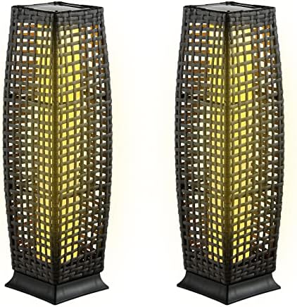 Tangkula 2-Piece Outdoor Solar Powered Floor Lamps by TANGKULA